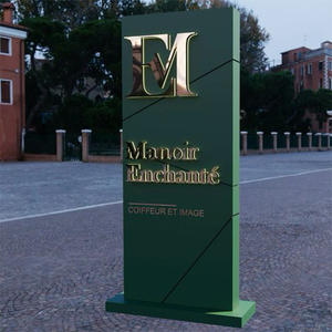 Insegna a Totem da Esterno Personalizzata, Pylon Pubblicitario per Salone, Insegna Autoportante a Totem, Segnaletica Direzionale, Cassonetto Luminoso a Led - Product Image 4