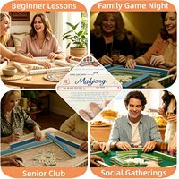Lecteur de lignes pour le jeu de Mahjong avec règles, 4 packs d'outils de détection de lignes |   Guide de lecture en acrylique pour le mahjong, évite de sauter des lignes