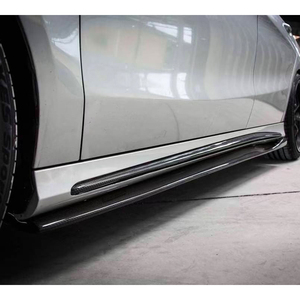 Extensions de pare-chocs de jupe latérale en fibre de carbone véritable de Style W117 R pour Mercedes Benz Classe A W176 & <span class=keywords><strong>CLA</strong></span> Classe C117 <span class=keywords><strong>A250</strong></span> A45 CLA180 - Product Image 5