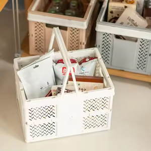 맞춤형 PP 접이식 보관함 과일 야채 상자 쇼핑 바구니 농업 메쉬 스타일 - Product Image 3