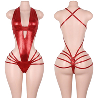 Tenues de danse exotiques à bretelles, combinaisons de pole dance, ensembles de lingerie, vêtements de performance métalliques brillants pour boîte de nuit