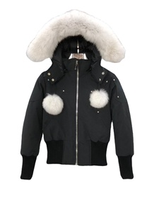 Manteaux d'hiver pour filles et femmes, veste varsity en fourrure de vison, coupe-vent, grande taille, vêtements d'extérieur à fermeture éclair - Product Image 1