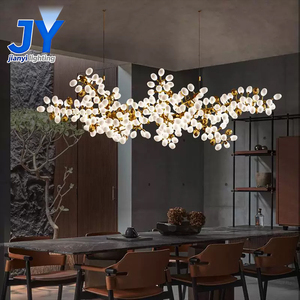 Lustre <span class=keywords><strong>en</strong></span> métal et verre personnalisable <span class=keywords><strong>en</strong></span> forme de grande grappe de raisin, idéal pour les halls d'hôtel, les villas et les escaliers. - Product Image 2