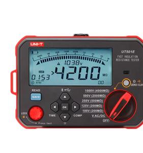 UNI-T UT501E Comprobador de Aislamiento Rápido con Pantalla LCD, Voltaje 30V-600V, Resistencia de Aislamiento 1M, en Stock - Product Image 5