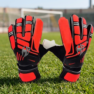 Professional Football Goalie <b>Gloves</b> Customized Backhand Mesh <b>Latex</b> And Silicon Inject Negative Cut rivate Label Goalie <b>Gloves</b> - Product Image 2