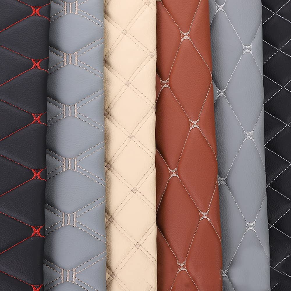 Fire Resistant PVC Faux Leather Rolls, Synthetic Leather Fabric for Car Seat Cover