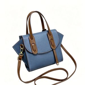Handmade Woven Crossbody <b>Bag</b> Diy Material Chain Strap Crochet Self-Made Women'S Square Shape Lock Closure - Product Image 4