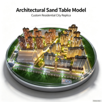 Maquette de table de sable personnalisée pour l'affichage d'un modèle architectural résidentiel urbain