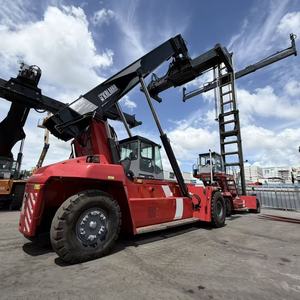เครื่องยกตู้คอนเทนเนอร์มือสองคุณภาพสูงราคาถูก ยี่ห้อ Kalmar รุ่น DRD450 DRT450 Reach Stacker มีจำหน่ายในเซี่ยงไฮ้ - Product Image 1