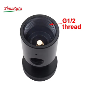 Estación de Llenado de CO2 Zimakyfa, Adaptador de Carga para Tanques con Manguera Trenzada de Acero Inoxidable de 24 Pulgadas W21.8-14 0.825"-14NGOG1/2-14 Grande - Product Image 6