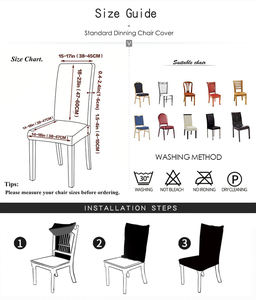 Bọc Ghế Kẻ Sọc Màu Trơn Đàn Hồi Số Lượng Lớn 140gsm Bọc Ghế Co Giãn Vải Thun Gia Đình Cho Ghế Parson - Product Image 6