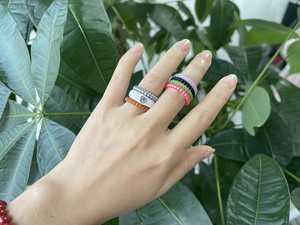 Anillos de Silicona con Pedrería para Mujer, Tallas 4-12, Anillo de Aniversario o Anillo de Promesa para Ella - Anillos de Boda de Goma - Product Image 4