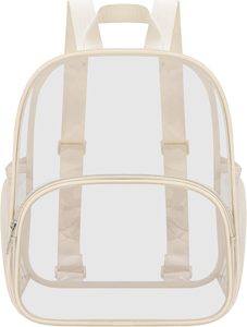 กระเป๋าเป้สะพายหลังใส PVC สำหรับสนามกีฬา มีซิปปิด ช่องด้านหน้า กันน้ำ โปร่งใส สำหรับคอนเสิร์ต กีฬา และการเดินทาง - Product Image 5