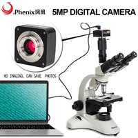 Phenix Certificate 40X-1600X Factory Priced Trinocular Biological Digital Microscope Optical Microscope