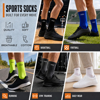 Chaussettes de sport en coton pour hommes, de marque, de style gym, montantes, tricotées jacquard, New East Custom Socks, vente en gros