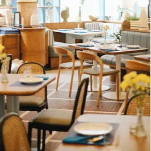 Meubles de <span class=keywords><strong>restaurant</strong></span> modernes en bois massif, ensemble table et chaises de café, meubles de <span class=keywords><strong>restaurant</strong></span> commerciaux les plus vendus pour les cafés - Product Image 2