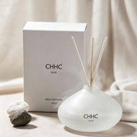 Nouvel Arrivage : Ensemble Diffuseur à Bâtonnets en Verre avec Huile Parfumée et Bâtonnets – Cadeau Parfum d'Ambiance pour la Maison