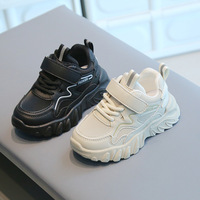 Baskets pour enfants 2026 Printemps Automne Nouveauté Unisexe Robustes Antidérapantes Blanches à Semelle Souple Bébé Décontractées Fermeture Velcro Chaussures Imperméables