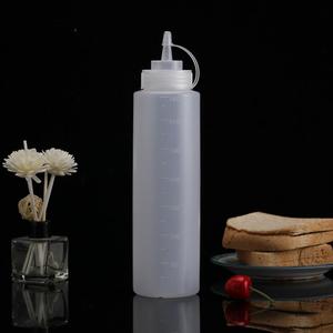Huyo OEM 240ml Plastic Squeezing Bottle with Needle Mouth for Salad Dressing and <b>Sauce</b> Packaging Baking & Pastry Tools - Product Image 4