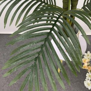 Plantas verdes artificiales árbol de geranio simulado Areca Palma <span class=keywords><strong>perla</strong></span> girasol bonsái interior biomimético decoración de suelo en maceta ornamento - Product Image 3