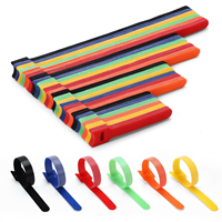 Attaches-câbles réutilisables en nylon auto-adhésives double face de haute qualité, écologiques, ajustables, avec design auto-agrippant