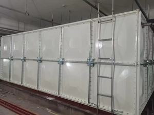 Tangki penyimpanan air bersegmen GPR <span class=keywords><strong>FRP</strong></span>/SMC, untuk perawatan air dan penggunaan Restoran dimensi khusus 1 tahun - Product Image 2