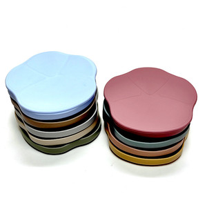 Assiette en silicone pour enfants avec ventouse et compartiment intégré pour bol de nourriture pour bébé, articles pour bébés - Product Image 4