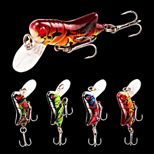 TOPIND 4,5 cm 3,5g ABS <span class=keywords><strong>Cricket</strong></span>/Saltamontes Crankbait Señuelo de pesca para agua salada y agua dulce para River Lake <span class=keywords><strong>Stream</strong></span> - Product Image 2