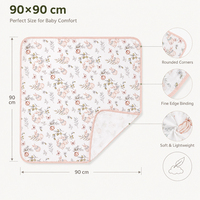 Couvertures multifonctionnelles pour nouveau-nés, housses de poussette, couvertures douces et respirantes en fibre de bambou et élasthanne, couverture de lit pour bébé