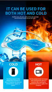 Máscara de <span class=keywords><strong>Gel</strong></span> Frío y Caliente de Lujo para Ojos con Correa Elástica, Alivio para Ojeras, Tamaño de Viaje, Reutilizable, Opciones de Logotipo OEM y Personalizado - Product Image 4