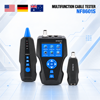 NF8601S Traceur de câbles portable, testeur de tonalité, kit de test de câbles, testeur de ports PoE, USB rechargeable, testeur RJ45 BNC Coax