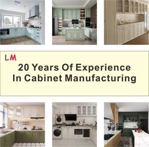 יצרן סיטונאי ארונות מטבח מעץ קיר אוסטרלי מודרני ארון מטבח לבן עם דלתות - Product Image 4