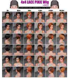 Peluca Brasileña Amygirl de 8 Pulgadas 4x4 con Ondas Suaves, Sin Pegamento, con Frente de Encaje Transparente, 100% Cabello Virgen Remy, 180% de Densidad, Peluca Corta - Product Image 6