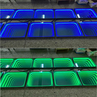 Spark RGB Led 3D Miroir Portable Interactive Party Wedding Dance Floor
