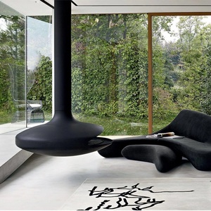 Modern Freestanding <strong>Steel</strong> Ethanol <strong>Fireplace</strong> Indoor/<strong>Outdoor</strong> Hanging <strong>Fireplaces</strong> for Villas Living Rooms Hotels - Product Image 4