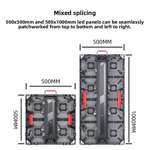 Écran LED de <span class=keywords><strong>location</strong></span> <span class=keywords><strong>pour</strong></span> scène P3.91, écran publicitaire intérieur/extérieur sur pied en aluminium moulé sous pression - Product Image 5