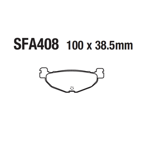 Pastillas de freno de disco para motocicleta FA408 <span class=keywords><strong>YAMAHA</strong></span> CP <span class=keywords><strong>YP</strong></span> XP 250 <span class=keywords><strong>400</strong></span> 500 <span class=keywords><strong>Majesty</strong></span> TMAX, pastillas de freno de disco trasero delantero - Product Image 5