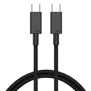 工厂价格1.5英尺3英尺6英尺10英尺USB C公编织TPE 100W PD USB-c 1M 2A 3A 5A快速充电iph15高速usb-C电缆