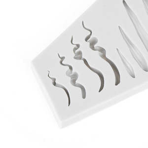 Poupée de cheveux Silicone Fondant gâteau décor moule Sugarcraft chocolat cuisson moule bricolage outil de coiffure - Product Image 4