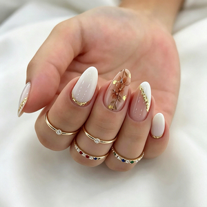Ongles artificiels en ABS doux et apaisants, esthétiques et délicats, pour une relaxation et un soin de soi, aux couleurs calmantes - Product Image 1