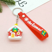 Porte-clés de Noël créatif en forme de dessin animé, pendentif mignon Père Noël, bonhomme de neige, renne et sapin de Noël, petit cadeau