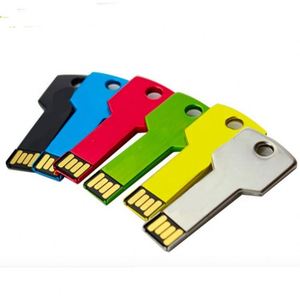 Clé USB 3.0 personnalisée en forme de clé, en métal avec logo gravé au laser, étanche, cadeau promotionnel, porte-clés - Product Image 1