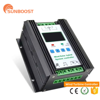 Sunboost 24V Éolienne haut de gamme 300W 500W 800W 1KW 1.2KW 1.5KW Panneau solaire MPPT DC/AC à DC Wind-solar Hybrid Controller