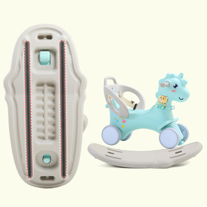 <span class=keywords><strong>Cheval</strong></span> à bascule en plastique 2 en 1 pour enfants, jouet d'équitation pour bébés, mise à jour - Product Image 5
