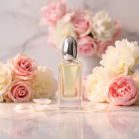Botol Parfum Kaca Aroma Garden PGB702 Nano Oud Dengan Tutup Kayu, Cetakan Sampo Ambar 6ml Roll-on Bebas BPA, Segel Gabus Warna-warni
