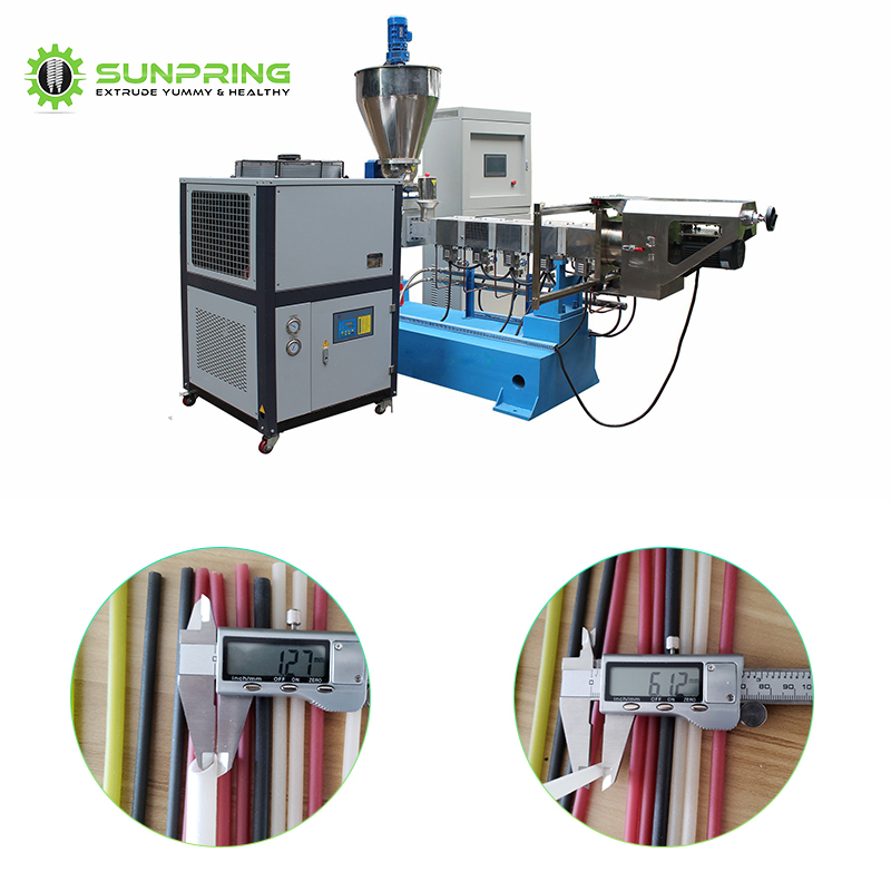 SUNPRING rice straw production line biodegradable plastic straw making machine