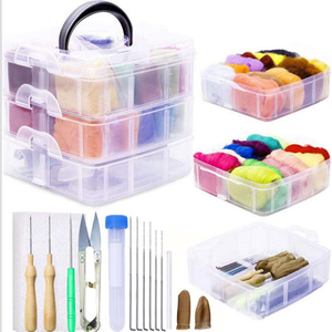 Colori feltro ad ago <span class=keywords><strong>lana</strong></span> fibra di <span class=keywords><strong>lana</strong></span> Roving per materiali artigianali fai-da-te, kit feltro ad ago - Product Image 5