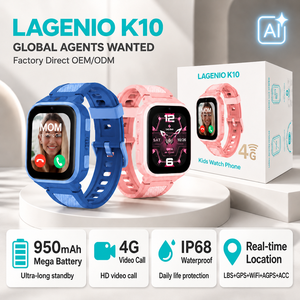 LAGENIO นาฬิกา<span class=keywords><strong>โทรศัพท์</strong></span> GPS สำหรับเด็ก 4G กันน้ำ IP68 ระบบระบุ<span class=keywords><strong>ต</strong></span>ำแหน่ง 5 โหมด SOS FCC นาฬิกาอัจฉริยะสำหรับเด็ก พร้อมขั้นต่ำในการสั่งซื้อน้อย จัดส่งรวดเร็ว - Product Image 1