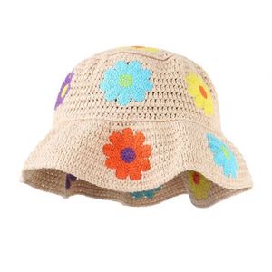 Sombreros de Pescador Tejidos a Mano para Mujer, con Diseño Floral, al por Mayor y en Stock - Product Image 4