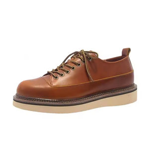 Chaussures Oxford pour hommes britanniques en cuir véritable imperméable, à bout fermé, faites à la main, pour mariage, formelles, décontractées, antidérapantes, avec boucles et sangles - Product Image 5